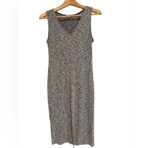 Gianni Bini Charcoal Knit Sweater Dress | Sleeveless‎ V-Neck Midi Bodycon Casual